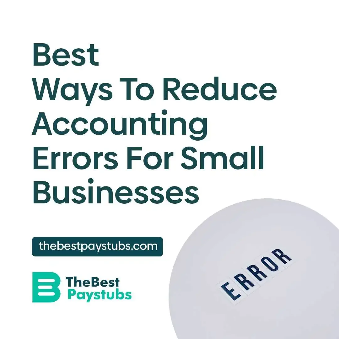 Best Ways To Reduce Accounting Errors For Small Businesses - The Best ...