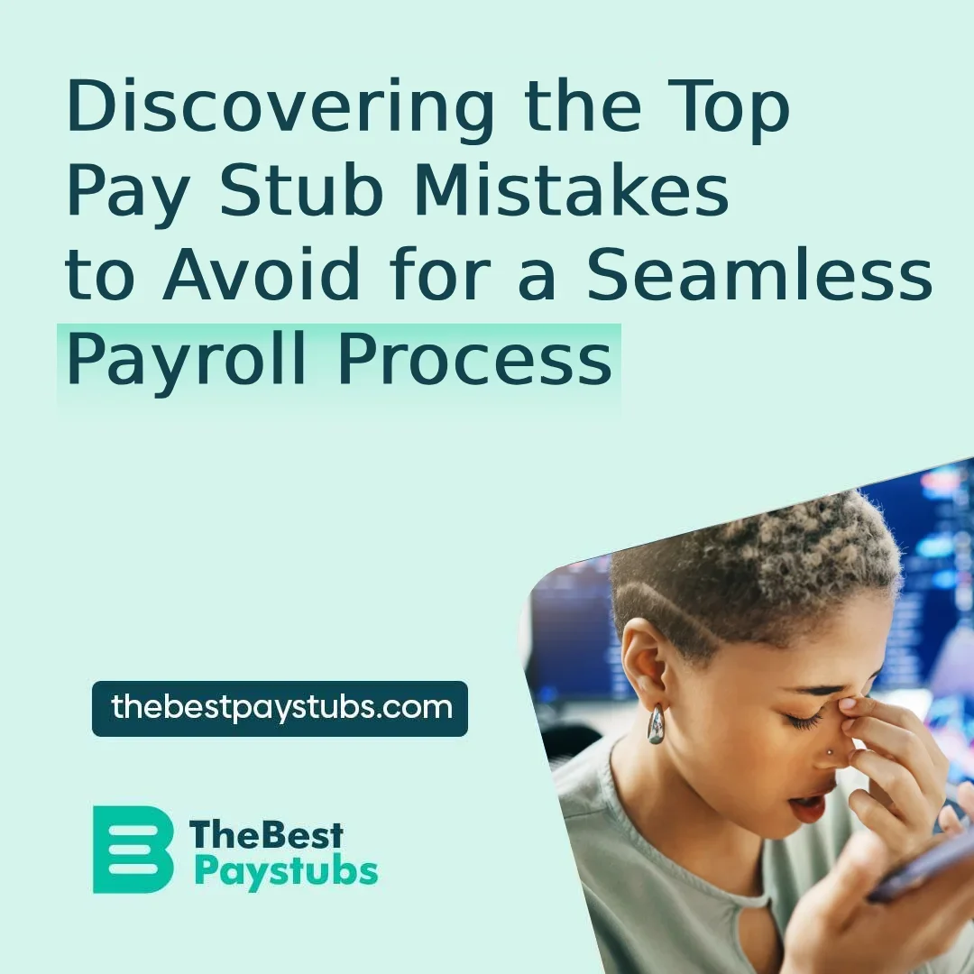 Discovering the Top Pay Stub Mistakes to Avoid for a Seamless Payroll ...