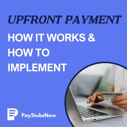 Upfront Payment: How It Works & How to Implement