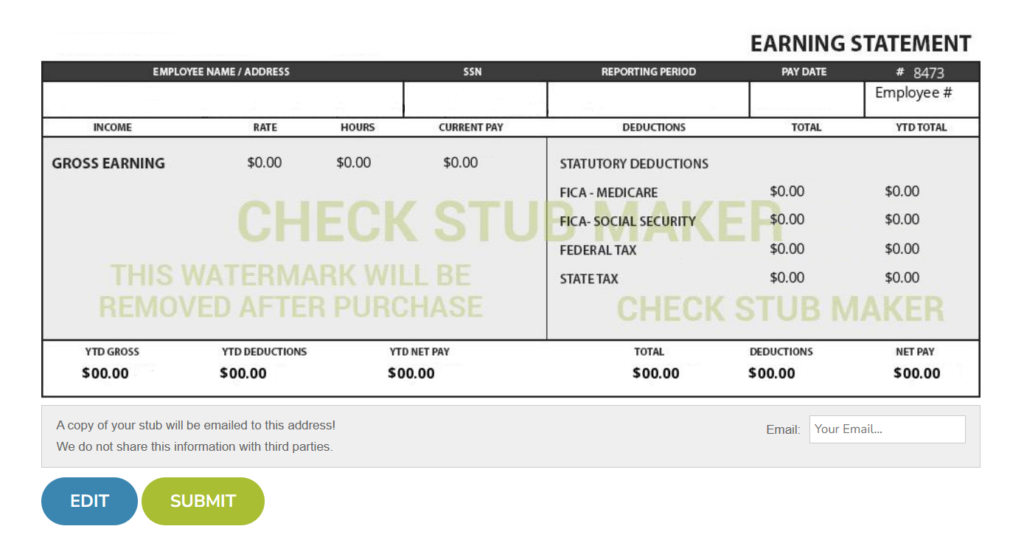 how long from being let go from a job do they keep a record of paystubs