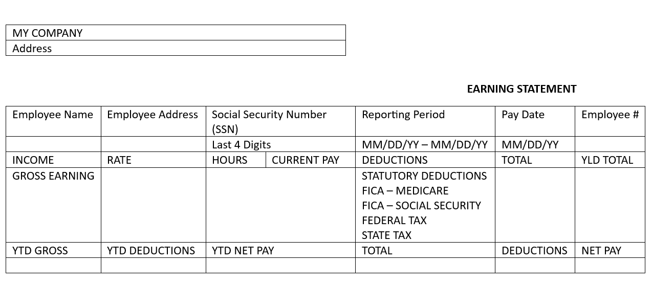 can someone that gets paid cash have a pay stub